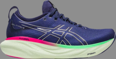 Кроссовки wmns gel nimbus 25 indigo blue fuchsia Asics, синий