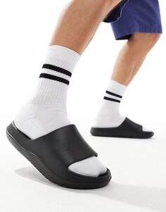 ASOS DESIGN – Черные шлепанцы на массивной подошве