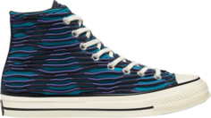 Кроссовки Converse Chuck 70 High Vibrant Knit - Ocean Depths, синий