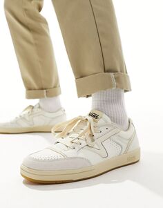 Бело-коричневые кроссовки Vans Lowland