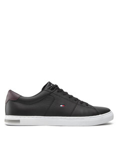 Кроссовки Essential Leather Detail Vulc Tommy Hilfiger, черный