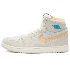 Кроссовки Nike Air Jordan 1 Zoom, бело-желтый