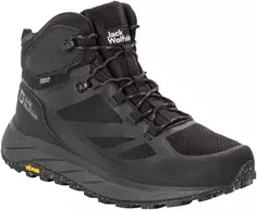 Кроссовки Jack Wolfskin "TERRAVENTURE TEXAPORE MID M", водонепроницаемые, черный