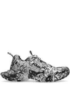 Balenciaga низкие кеды Extreme Graffiti 3XL, белый