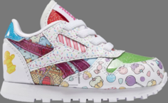 Кроссовки hasbro x classic leather toddler candy land Reebok, многоцветный