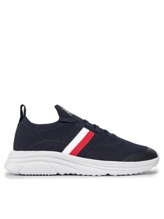 Кроссовки Modern Runner Knit Stripes Ess Tommy Hilfiger, темно-синий