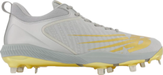 Бутсы New Balance FuelCell 4040 v6 Trophy - Silver Gold, серебряный