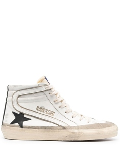 Golden Goose высокие кеды Slide, белый