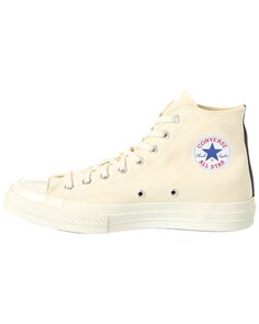 Высокие кеды Converse x Comme des Garçons PLAY из парусины, белый