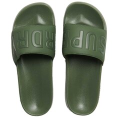 Слайды Superdry Core Vegan Pool, зеленый