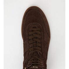 Высокие замшевые кроссовки Tods Tabs, коричневый Tod’S