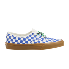 Кроссовки Authentic, цвет Checkerboard - Blue Gum Braided Laces Vans