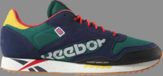 Кроссовки classic leather ripple altered green red Reebok, зеленый