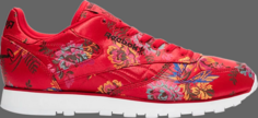 Кроссовки opening ceremony x classic leather chinese jacquard floral Reebok, красный