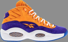 Кроссовки question mid crocus Reebok, фиолетовый