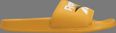 Кроссовки classic slide toxic yellow Reebok, желтый