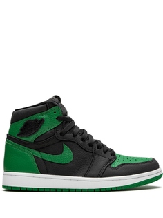 Кроссовки Jordan Air Jordan 1 Retro High, черный/зеленый