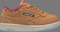 Кроссовки jurassic park x club c 85 toddler dr. alan grant Reebok, коричневый