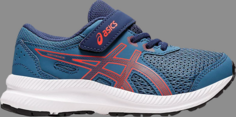 Кроссовки contend 8 ps azure cherry tomato Asics, синий