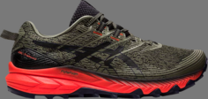 Кроссовки gel trabuco 10 mantle green red Asics, зеленый