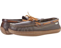 Тапочки L.L.Bean Hand Sewn Slippers Flannel-Lined, коричневый L.L.Bean®
