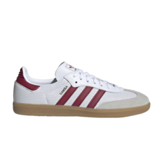 Кроссовки Adidas Samba OG White Collegiate Burgundy, белый