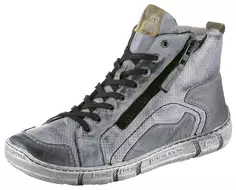 KRISBUT зимние ботинки, высокие кеды, ботинки на шнуровке с молнией с обеих сторон, серый