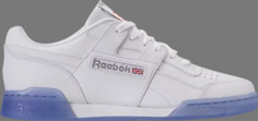 Кроссовки Reebok Workout Plus, белый/серый/голубой