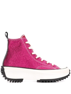JW Anderson кеды Run Star Hike из коллаборации с Converse, розовый
