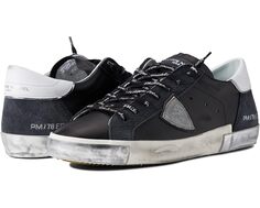 Кроссовки Philippe Model PRSX Low Sneaker, цвет Foxy Lamine/Noir Argent