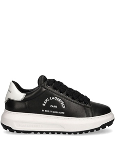 Кожаные кроссовки Karl Lagerfeld Kapri Maison Karl, черный