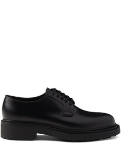 Туфли Prada из матовой кожи, черный