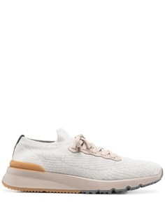 Brunello Cucinelli трикотажные кроссовки, серый