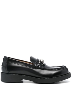 Лоферы Gucci с отделкой Horsebit, черный