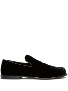JW Anderson бархатные лоферы, черный