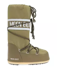 Снежные сапоги из нейлона Moon Boot, зеленый