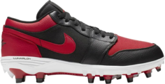 Кроссовки Jordan 1 Low TD Cleat Bred, красный