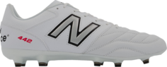 Бутсы New Balance 442v2 Team FG 2E Wide White Black, белый