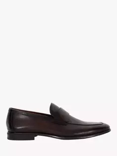 Лоферы Dune Sylas Leather, цвет brown-leather