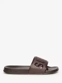 Шлепанцы Superdry Core Vegan Pool, цвет dark oak brown