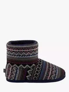 Ботинки totes Mens Fair Isle Slipper, разноцветный