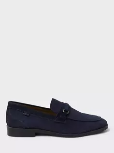 Лоферы Crew Clothing Suede, темно-синий