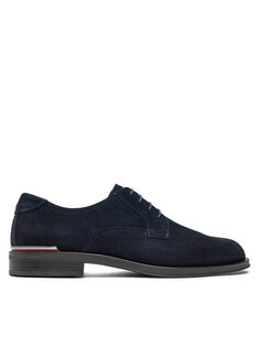 Туфли Tommy Hilfiger hasta el tobillo Core Rwb Hilfiger Suede Shoe FM0FM04868 Azul marino, темно-синий
