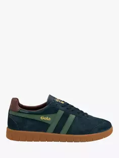 Кроссовки Gola Classics Hurricane Suede, цвет navy/sage/burgundy