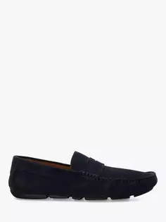 Лоферы Dune Bradlay Saddle Suede, темно-синий