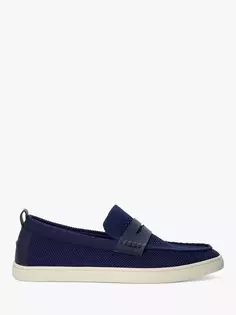 Лоферы Dune Baisley Knit Penny, цвет navy/fabric