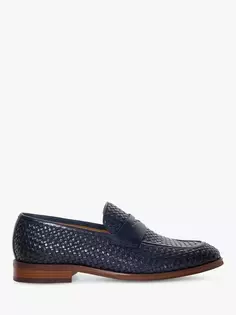 Лоферы Dune Saharas Leather Penny, темно-синий