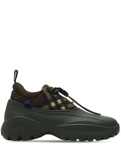Burberry кроссовки Check Scoot Trek, зеленый