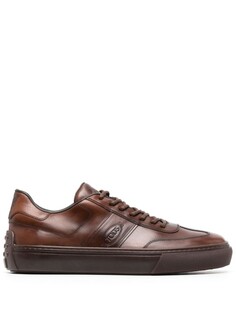 Tods кроссовки с тисненым логотипом, коричневый Tod’S