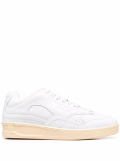 Кроссовки Jil Sander Embossed Logo, белый дубль